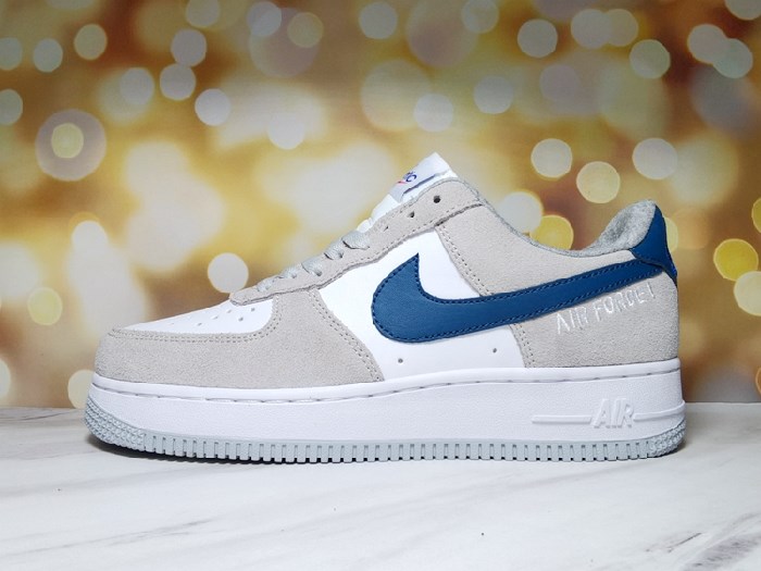 Men's Air Force 1 Low White/Gray Shoes 0149